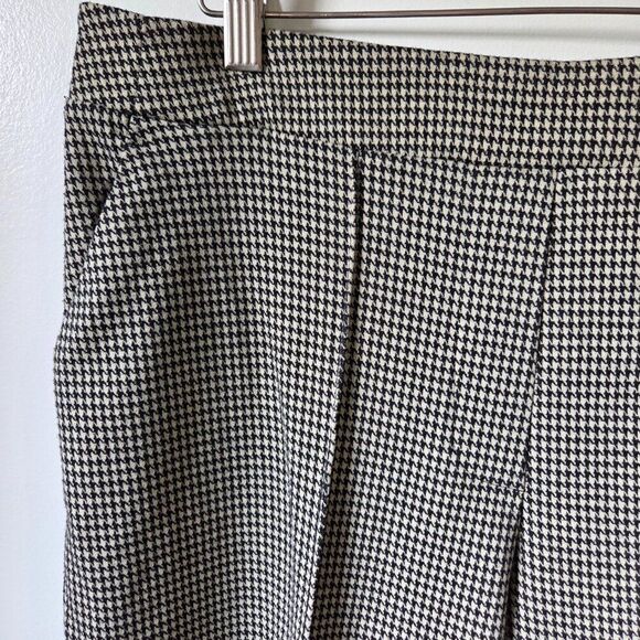 EUC NINE WEST HOUNDSTOOTH CURVY RELAXED CROP PANTS SIZE LARGE - Picture 4 of 14